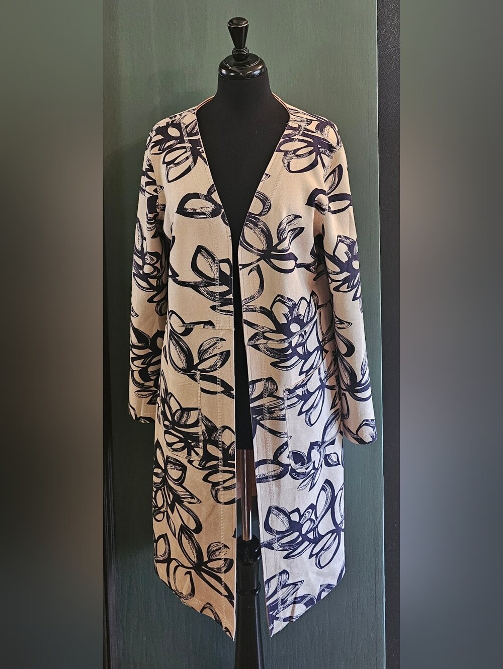 Solitaire Floral Print Open Cardigan